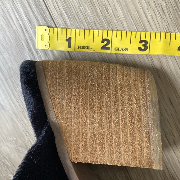 Jeffrey Campbell Cyrus Bow Heeled Mules Sz US 9 Black Suede - Picture 12 of 13